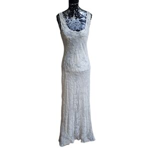 Vintage Silk Blend Ralph Lauren Floral  Dress/Gown